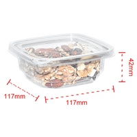 Boîtes d'emballage en plastique jetables transparentes en PET de 12 oz/16 oz pour biscuits, bonbons, noix, fruits secs avec couvercles
