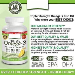 Omega-3 visolie <span class=keywords><strong>capsules</strong></span>, hoog gehalte aan Omega-3 visolie, leverolie, EPA, DHA, diepzeeolie. Ondersteunt het immuunsysteem & hydrateert de huid. - Product Image 3
