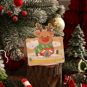 Cartes de vœux écologiques pour Noël et anniversaires, gaufrées or, cartes cadeaux, livraisons pour fleuristes, pâtisseries, petites cartes de vœux, messages de bénédiction - Product Image 6