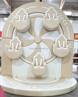 Mini-roue géante d'intérieur pour enfants, 5 places, équipement de divertissement électrique rotatif pour garderies, cafés, aires de jeux et centres commerciaux