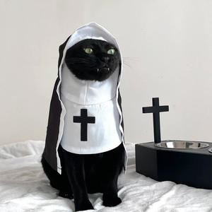 Divertido gato monjas ropa mascota disfraz cambios divertido Cosplay para gatos perro y animales - Product Image 1