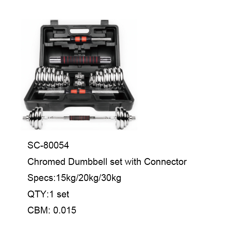 Прямая продажа с завода, набор хромированных гантелей 15 кг, 20 кг, 30 кг, 50 кг, 2 в 1, набор гантелей, железный Регулируемый набор гантелей