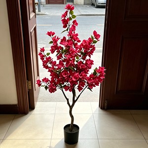 High Quality Real Touch <b>Artificial</b> Silk Bougainvillea <b>Trees</b> Durable <b>Indoor</b> Desktop Plants - Product Image 5