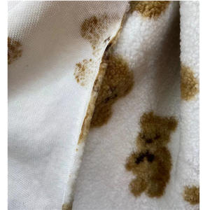 Soft <strong>Bear</strong> 100% Polyester Jacquard Small <strong>Teddy</strong> Fleece <strong>Single</strong>-sided Particle Fleece Fabric for Apparel - Product Image 4