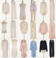 Pyjama élégant personnalisé en couleur unie, ensemble de pyjama 3 pièces confortable en coton et fibre de bambou pour femmes avec dentelle