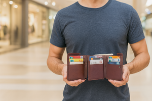 Mini Cartera de Cuero Genuino con Ranuras para Tarjetas, Porta Tarjetas de Crédito de Lujo para Hombre y Mujer - Product Image 4