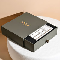 Boîte à tiroir photo en papier carton imprimé avec logo personnalisé Boîte à tiroir pour emballage cosmétique Carte cadeau Carte de visite Carte d'invitation Boîte à tiroir