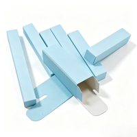 Boîte d'emballage personnalisée pour tube de gloss à lèvres, finition brillante, écologique, pliable, unique, pour produits de beauté pour bébés