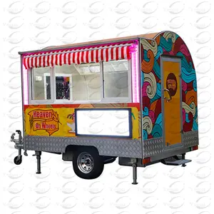 食品トラックトレーラー屋外カスタム完全装備アイスクリーム食品トレーラー