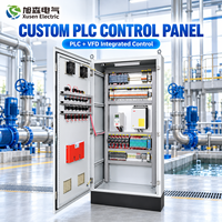 Panneau de commande PLC personnalisé avec variateur de fréquence pour l'automatisation industrielle, système de contrôle de pompe, de ventilateur et de moteur