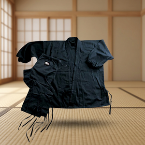 Kimono de BJJ Unisex de Algodón para Artes Marciales, Uniforme para Adultos, Negro, Corte Regular, Estilo Liso Teñido, Kits Disponibles - Product Image 3