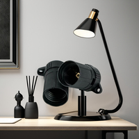 E27 plástico negro estilo saudita goma tornillo cuña portalámparas impermeable ignífugo Base de luz Material de baquelita