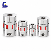 Accouplement flexible à mâchoires en aluminium à couple élevé, type à serrage, pour moteur servo CNC, moteur pas à pas et vis à billes, en stock