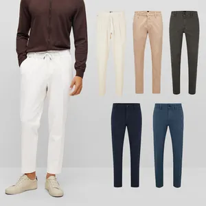 自有品牌高品质时尚男裤工作服涤纶纯色高尔夫球裤