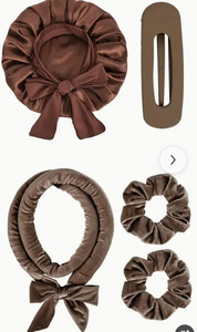 <strong>Heatless</strong> Curling Rod Headband Long <strong>Heatless</strong> <strong>Curls</strong> Headband Soft Velour <strong>Heatless</strong> Hair Curlers with sleep cap for Long Hair - Product Image 6