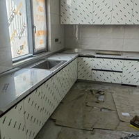 Vente directe d'usine BUVILLA, armoires en bois massif modernes, meubles de cuisine, couleur et taille personnalisables, durables pour les familles et les appartements