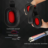 Headphone Game Suara Surround 3.5Mm Langsung dari Pabrik Headset Gaming untuk Komputer PS4 Xbox