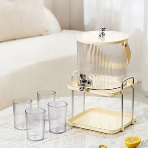 Carafe à eau froide avec robinet, <span class=keywords><strong>pichet</strong></span> à jus pour réfrigérateur, récipient filtrant pour boissons pour la maison, la cuisine, le camping, les fêtes - Product Image 2