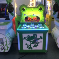 Machine d'arcade à monnayeur pour enfants, jeu de frappe au marteau de grenouille en métal, avec garantie d'un an