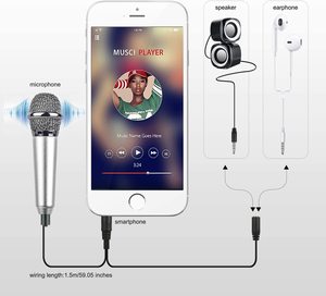 Mini micrófono de instrumento Vocal / Musical portátil, para portátil, Apple, <span class=keywords><strong>iPhone</strong></span>, <span class=keywords><strong>Samsung</strong></span>, Android, con clip de soporte - Product Image 3