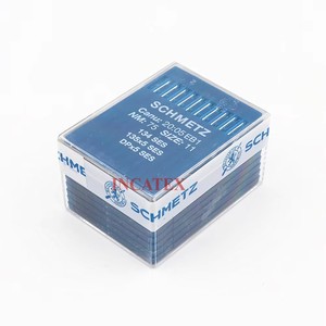 100 Piezas <span class=keywords><strong>de</strong></span> <span class=keywords><strong>Agujas</strong></span> <span class=keywords><strong>de</strong></span> <span class=keywords><strong>Coser</strong></span> Originales <span class=keywords><strong>Schmetz</strong></span> 134 SES 135x5 SES DPx5 SES Nm 65/9 70/10 75/11 80/12 90/14 para Máquina <span class=keywords><strong>de</strong></span> <span class=keywords><strong>Coser</strong></span> Industrial - Product Image 2