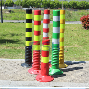 Bolardo Barrera de choque extraíble Carretera 2024 Gran oferta Columna DE SEGURIDAD Altura ajustable Poste de carretera 600Mm Advertencia anticolisión - Product Image 3