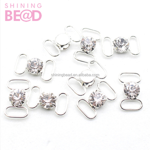 Conectores/Hebillas de Cristal con Pedrería para Bikinis, Venta al Por Mayor 2026, para Trajes de Baño de <span class=keywords><strong>Mujer</strong></span>, Hebillas Metálicas Plateadas para Bikinis/Tarjetas de Invitación - Product Image 6