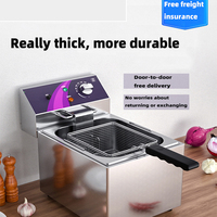Friteuse électrique commerciale Friteuse électrique à température constante intelligente brochette à cylindre simple et double