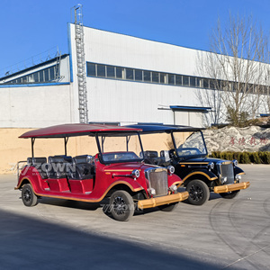 Durable Electric Retro Classic Car 6 Seats Vintage Sightseeing Cart with Long Range for Hotel Scenic Area Tourist Service - Product Image 1