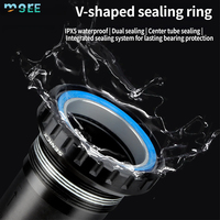 SeeMore Bracket Bawah Sepeda dengan Bantalan Keramik BSA/BB86-24mm Tipe Press-Fit Berulir BB Ringan untuk Sepeda MTB dan Road Bike