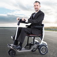 KSM-907 2023 Scooter Eléctrico de 4 Ruedas Más Vendido, Plegable Automático, Ligero, Scooter de Movilidad de 3 Ruedas, 19 kg