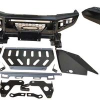 Pare-chocs avant de haute qualité pour Toyota Hilux Vigo 4x4 2012-2014, en acier, à fixer par boulons, noir, avec découpes pour feux antibrouillard QK