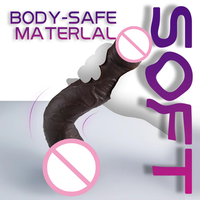 Masturbateurs géants noirs de 11 pouces, jouet sexuel pour adultes, produit pour femmes, en silicone liquide, réaliste, gros dildo pour femmes et hommes
