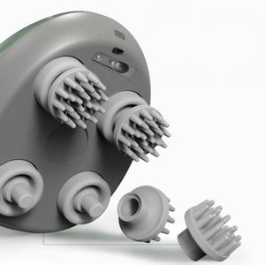 Masajeador de Cabeza de Silicona Multifuncional, Recargable, Ecológico, con Logotipo Personalizado en Color, para Aliviar el Estrés - Product Image 6