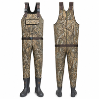 Le dernier prix cuissardes pour hommes en néoprène avec botte en caoutchouc isolante de 600g personnaliser 800g 1000g cuissardes de pêche au canard de chasse