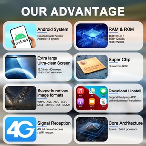 Autoradio DVD Navihua 12,3 pouces, autoradio Android pour Mercedes-Benz Classe S W222 2014-2017, vidéo, WIFI, GPS - Product Image 5