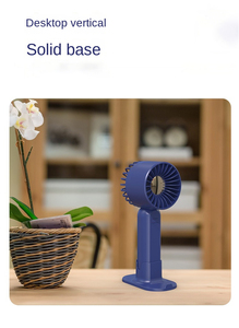 2000mAh Turbo Handheld Fan with Phone Stand USB Rechargeable <b>Mini</b> Desk Fan Strong Wind Personal Cooling Fan Dorm Room Fan - Product Image 5