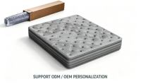 Matelas de lit d'hôtel de haute qualité de 12 pouces avec ressorts ensachés, Euro Top, en mousse à mémoire de forme gel, disponible en tailles King, Queen et Full