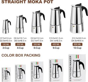 <span class=keywords><strong>Cafetera</strong></span> Moka de <span class=keywords><strong>Acero</strong></span> <span class=keywords><strong>Inoxidable</strong></span> de 4 <span class=keywords><strong>Tazas</strong></span>, <span class=keywords><strong>Cafetera</strong></span> Espresso para Estufa, <span class=keywords><strong>Cafetera</strong></span> Percoladora, <span class=keywords><strong>Cafetera</strong></span> <span class=keywords><strong>Italiana</strong></span> - Product Image 2