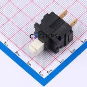 MPS21-WBBDD-R D/C Pushbutton Switch Through hole Component (THT) Switch Self-Locking 100000 16A Square Plunger - Product Image 2