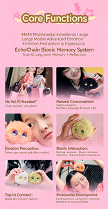 Peluches interactives - Jouets pour filles avec gadgets et jeux IA pour enfants - Product Image 5