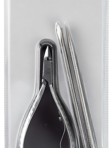 Kit de manucure et pédicure en acier inoxydable : coupe-ongles, lime à pieds, lime à cuticules, outils de toilettage professionnels - Product Image 1