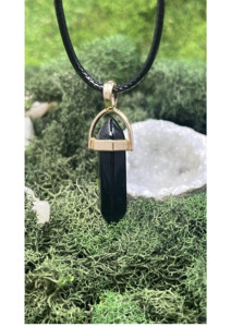 Colgante de lápiz de obsidiana negra con ágata Mirani, temática de hadas, decoración para el hogar y regalo, excelente precio, Gujarat - Product Image 2