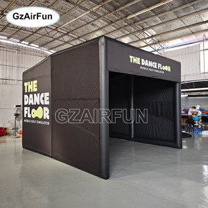 Tente de projection gonflable portable en PVC, modèle best-seller, pour simulateur de golf, avec structure de projection pour usage commercial et domestique en intérieur - Product Image 3