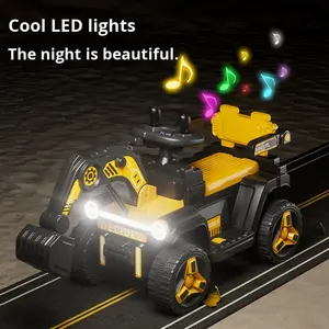 Neues Modell Batterie betriebener elektrischer 4-Rad-Fahrzeugbagger für Kinder Spielzeug fernbedienung Digger Dual Drive Plastic Unisex - Product Image 4