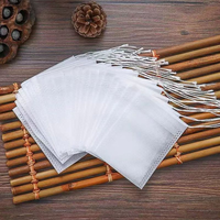 Sachets de thé vides biodégradables en fibre de maïs PLA à vendre, sachets de thé jetables personnalisés en gros pour thé vert et sachets de thé pour bain
