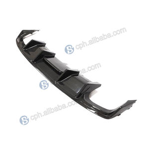 BENSNEES gros pare-chocs arrière en Fiber de carbone véritable avec découpes d'échappement diffuseur de becquet pour <span class=keywords><strong>Audi</strong></span> S4 B8.5 13-15 - Product Image 4