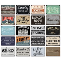 Putuo Decor Offre Spéciale Panneaux de Blanchisserie Personnalisés en Métal Vintage Décoration Maison