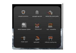 Borsa Laterale da <span class=keywords><strong>Moto</strong></span> in TPU Grande Capacità Impermeabile Ermetica Gonfiabile con Blocco Antifurto e Anticaduta ad Apertura Rapida - Product Image 5