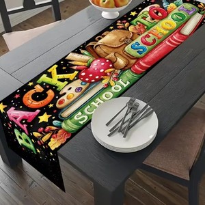 Striscione di Benvenuto per Aula Scolastica, Poster Colorato, Runner da Tavolo Decorativo per il Ritorno a Scuola, per Asilo o Scuola Primaria - Product Image 6